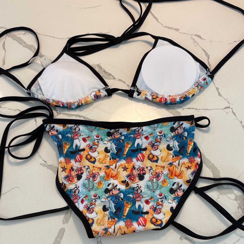 Colorful Cartoon Print Bikini - Picture 3 of 4